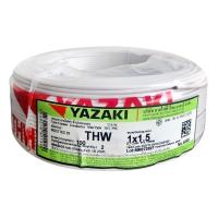 ✨ฮิตสุด✨ สายไฟ THW IEC01 YAZAKI 1x1.5ตร.มม. 100 ม. สีขาว สายไฟ THW ELECTRIC WIRE THW IEC01 YAZAKI 60227IEC01 1X1.5SQMM