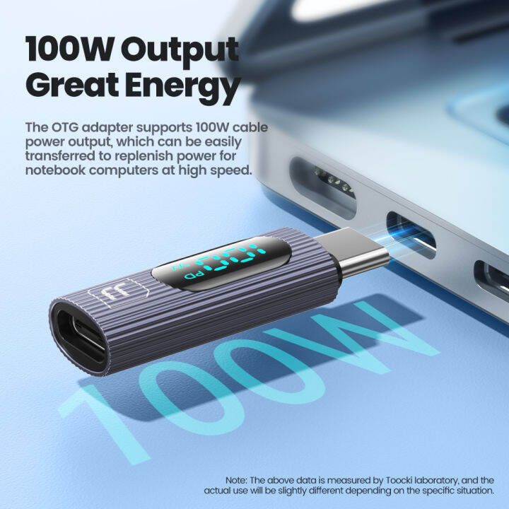 toocki-100วัตต์-usb-c-อะแดปเตอร์-type-c-เพื่อ-usb-2-0อะแดปเตอร์ประเภท-c-แสดงอะแดปเตอร์-otg-เชื่อมต่อสำหรับ-pro-air-ซัมซุง-s9-usb-otg