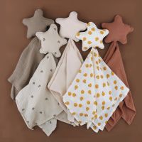 【DT】hot！ New Born Soothe Appease Cotton Star Ins Baby Comforter Muslin Security Blanket