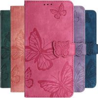 Wallet Case For Apple iPhone 14 13 11 12 Pro Max Mini 6 6s 7 8 Plus SE 2020 3D Cute Butterfly Card Slot Protect Phone Cover D01E