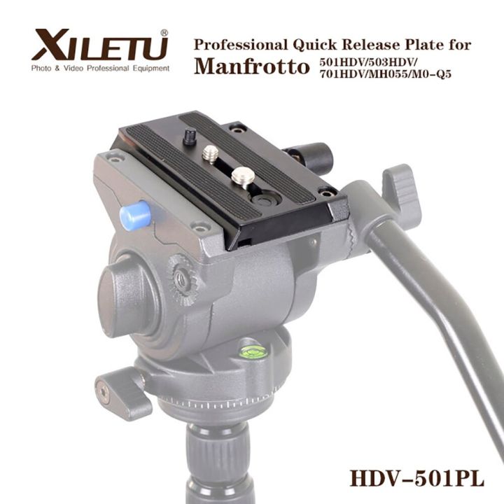 xiletu-hdv-501pl-2-pcs-rapid-sliding-mounting-bracket-quick-release-plate-for-manfrotto-501hdv-503hdv-701hdv-mh055m0-q5