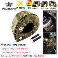 PQY - 100 Full TITANIUM T3 turbo blanket turbo heat shield fit : t2 t25 t28 gt28 gt30 gt35 and most t3 turbo PQY-TBF03