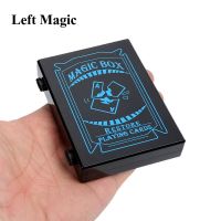 Surprise Restore Box Magic Tricks Black Plastic Box Broken Paper Card Case Close-Up Magic Tricks Props Toys For Children Adult Flash Cards Flash Cards