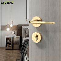 SORWDUERM Gold Handle Apartment Interior Bathroom Bedroom Room Modern Door Handle