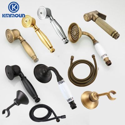 Brass&amp;Porcelain Bathroom Hand Shower Head Rainfall Shower Faucet  Bracket Shower Hose  by Hs2023