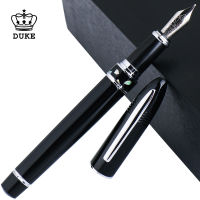 Duke Classic Fountain Pen 911 Big Shark Shape Black Pattern Nib Full Metal Iridium Medium Nib Writing Pen For Business Office ซื้อทันทีเพิ่มลงในรถเข็น