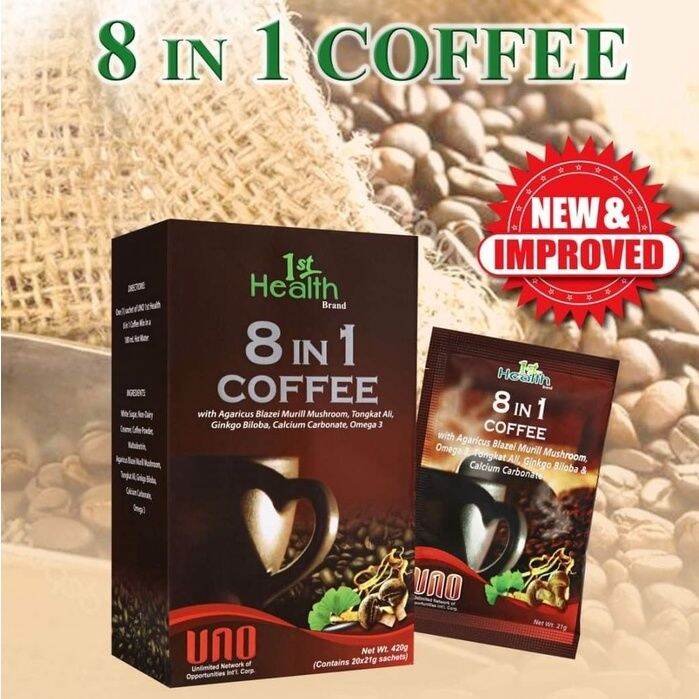 UNO 8 in 1 Coffee Mix (20 Sachets) | Lazada PH