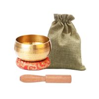 Nepal Tibetan Buddhist Bowl Handmade Singing Bowl Set Cushion Mallet Meditation Storage Bag Meditation Singing Bowl Sound bowl