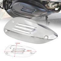 ฝาครอบท่อไอเสียอลูมิเนียมฉนวนกันความร้อนสําหรับ Vespa Gts 250 300 Gtv Gte 2013-2021 2022 2023 สีดําสีเงิน