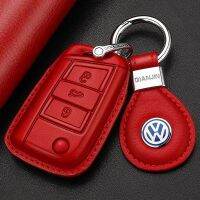 เคสกุญแจหนังแท้ polo Sagitar Lavida Plus Bora Tiguan Lingdu Golf Car Case Key Case Buckle