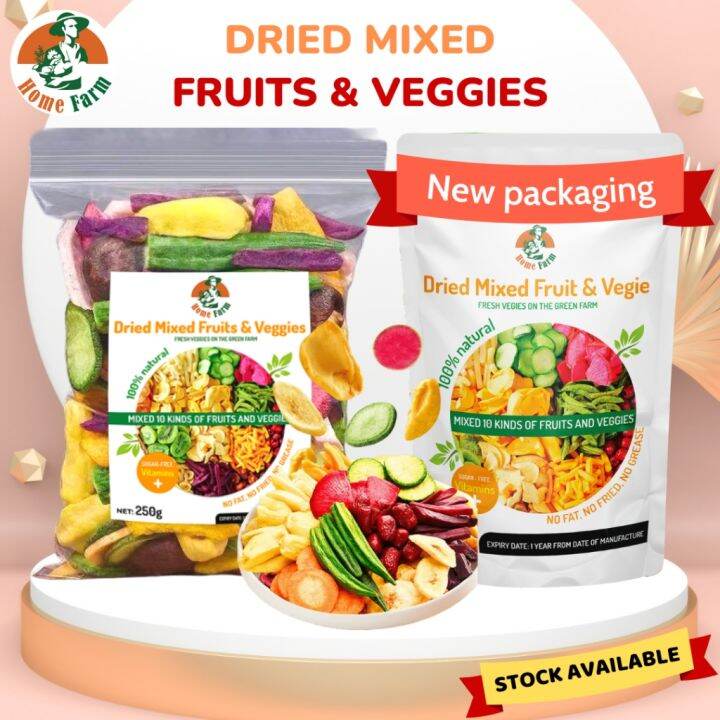 Homefarm Dried Mixed Fruits and Veggies good for health mix 10 kinds of