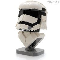 ? ของเล่นทางปัญญา MOC construction toy is compatible with lego Star Wars series of - 12875 white pawns helmet bust