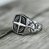 BEIER 316L stainless steel Novi Odin Amulet High Quality Jewelry Vintage Viking Compass Mens Ring BR8-179