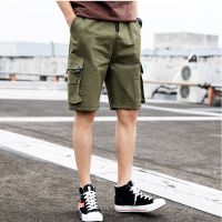 cargo Covers for Two plus size Twos Cover Summer Street Wear Mens shorts Cropped Pants Korean Version All-Match Straight-Leg bf Overalls Five-Point Loose Casual