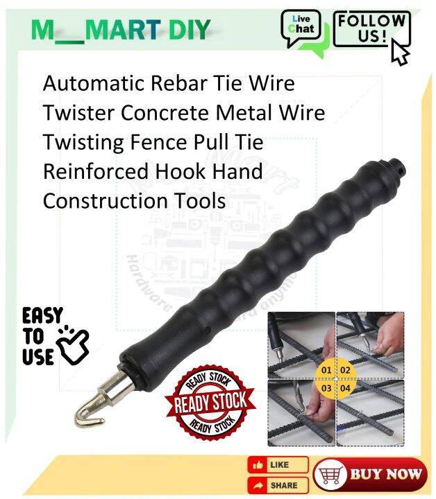 Automatic Rebar Tie Wire Twister Concrete Metal Wire Twisting Fence