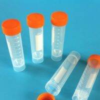 【YF】❍❃  50ml Centrifuge Tubes 20PCS Screw Plastic Bottles Tube Groove Bottom Can a Scale Culture