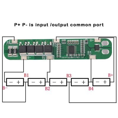 BMS 5S 15A 21V วงจรป้องกันแบตเตอรี่  BMS Li-ion ชาร์จแบตเตอรี่ลิเธียม board Battery 18650 Charger 18V-21v