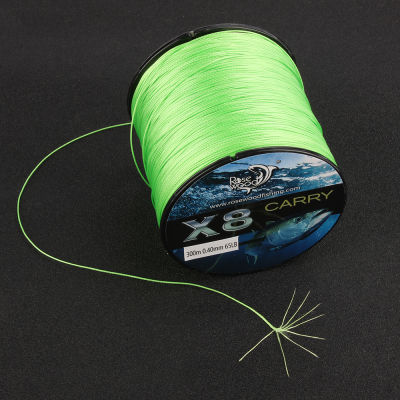 8 Strands 300M Super Strong Braided Wire Fishing Line 0.12mm-0.4mm 12LB-65LB PE Line Carp Fishing Rope Cord Green