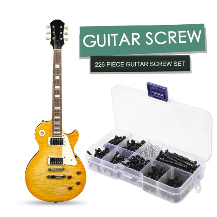 226pcs-electric-guitar-screws-kit-for-pickguard-back-plate-mount-bolt-tool-musical-instruments-part