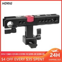 jfjg▨▥  HDRIG Top Handle with 15mm Rod Clamp   Shoe Mounts 1/4 -20 3/8 -16 Mounting Holes for Rig (Black)