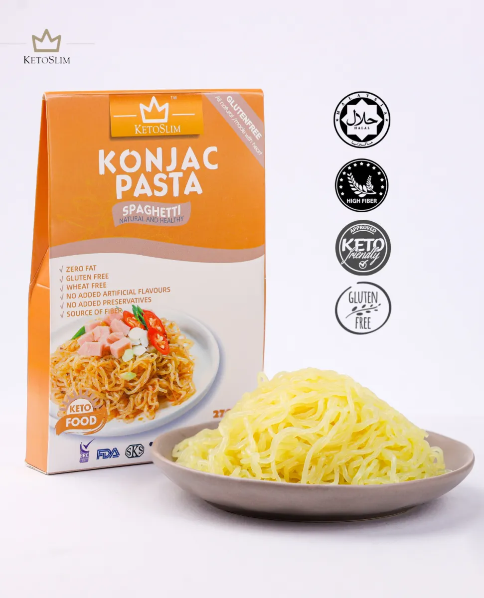 10 PACKS] Keto Slim HALAL Zero carb Low calories Konjac Pasta Spaghetti |  Lazada