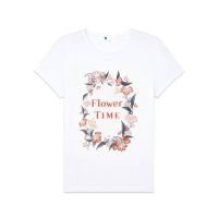 AIIZ (เอ ทู แซด) - เสื้อยืดผู้หญิงลายกราฟฟิก Flower In The Garden Graphic T-Shirts