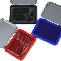 【YF】 8184 3Pcs/Lot Square Box Calligraphy Red Ink Paste Chinese Yinni Pad 40g blue black ink paste