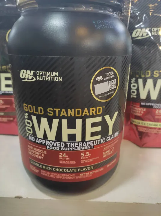 On Optimum Nutrition Gold Standard 100% Whey 29 Servings 2lbs Double ...