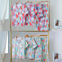 ชุดนอน Muslin pajamas Silk Satin ( รุ่น N1176,T1176,L1177,T1177)