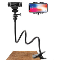 New Webcam Mount Stand Holder Network Camera Stand Desktop Clamp Desk Phone cket With Flexible Gooseneck For Mobile Phone