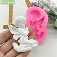 Angel Baby Silicone Fondant Molds Decorating Chocolate Dessert Kitchen Baking Birthday Ornaments Plug-in Resin Art Handsoap DIY Bread  Cake Cookie Acc