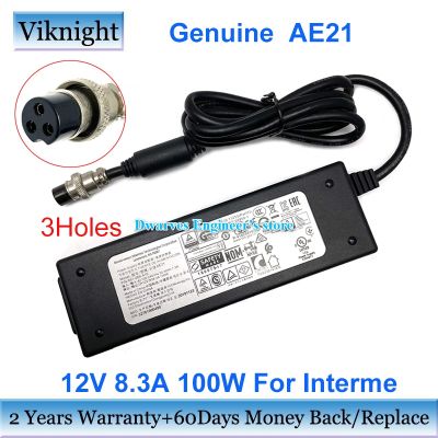 AE21แท้12V แหล่งจ่ายไฟ8.3A สำหรับ INTERMEC 851-064-416ที่ชาร์จอะแดปเตอร์ AC 100W 3หลุมรับประกันสองปี