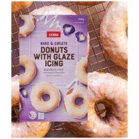 จัดให้คุณ? Coles donut with glaze icing แป้งโดนัทสำเร็จรูปพร้อมน้ำตาลเคลือบ จากออสเตรเลีย ?  (1 pc)