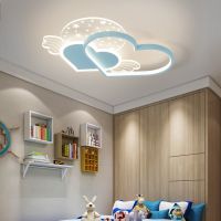 [COD] Childrens room bedroom lamps simple modern minimalist ceiling warm romantic love pink girl homeowner