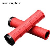 Bicycle Grips Anti-Slip Bar End Durable Shock-Proof TPR Rubber Fixed Gear MTB Mountain Bike Handlebar Grip Road Cycling Parts Handlebars