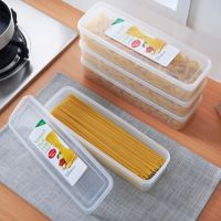 Kitchen Spaghetti Crisper Box Noodles Storage Box Multifunction Sealed Container For Chopstick Noodle Egg Airtight Food Canister