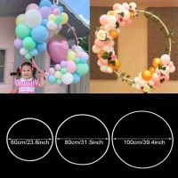 【Affordable variety of balloons】60 80 100เซนติเมตรซุ้มลูกโป่งแหวนห่วงบอลลูนวงกลมผู้ถือบอลลูนพวงมาลัยเด็กอาบน้ำวันเกิดงานแต่งงานตกแต่งพวงหรีดกรอบ