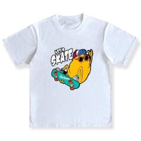 ลาย Let’s skate ผลิตจากผ้า cotton100% S-5XL