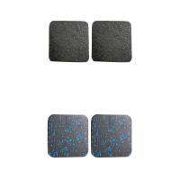 LazaraLife 4Pcs ลู่วิ่ง Noise Absorption Mat Anti-Slip ยางสำนักงานโยคะเสื่อฟิตเนส