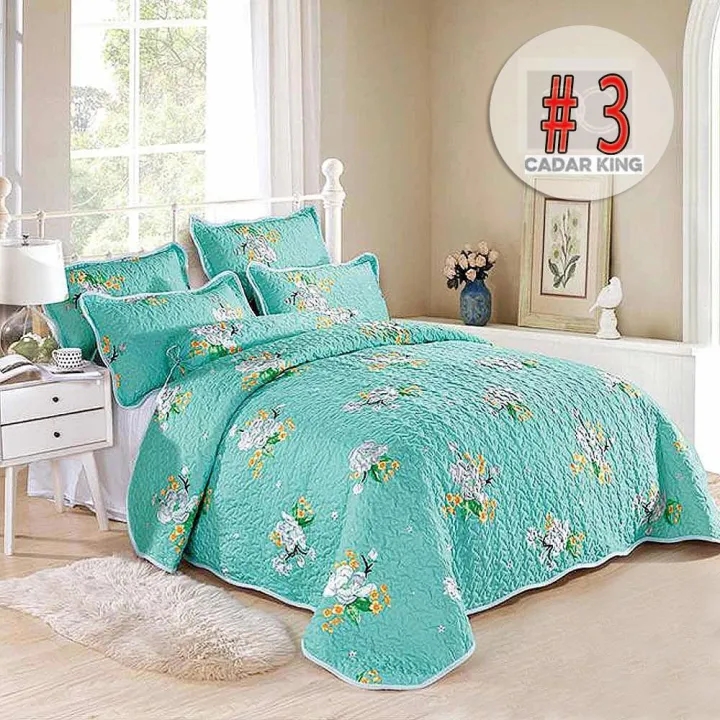 6In1 Super Queen Cadar Patchwork Bedsheet Comforter PUPW61804 Lazada