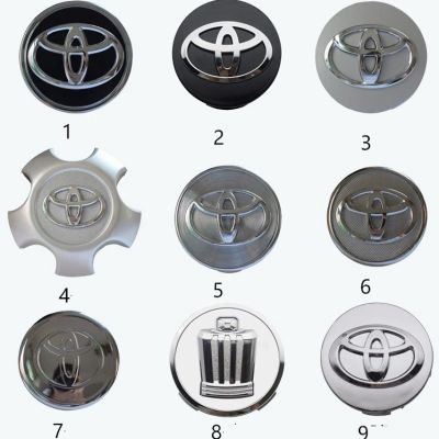 4ชิ้น/เซ็ตศูนย์ล้อรถ Hub Cap ล้อที่ครอบยี่ห้อรถยนต์ฝาครอบล้อฮับยางศูนย์ฝาครอบล้อสำหรับ Toyota RAV4 Altis แคมรียาริส Vois Corolla Agya Hilux Innova Hiace Fortuner Wigo Avanza Rush C-HR