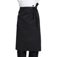 High quality new style
 Chef apron mens half-length anti-fouling hotel kitchen catering suitable for white hanging neck bib half-length short apron female