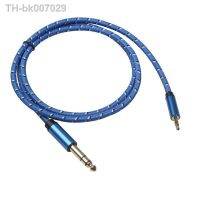 ☃▫ 3.5mm 6.5mm Audio Jack Cable 3.5 6.35 Male Pair Busbar for Guitar Tuning Amplifier CD Player