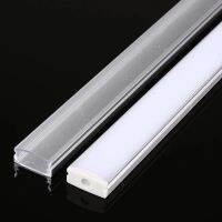 2-28 sets / pack 0.5m 12mm with perfil aluminio for 5050 5630 LED strip aluminum alloy flat shell PC cover aluminum profile