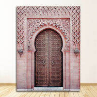 II Mosque Print Muslim Decoration Picture Moroccan Arch Old Door Canvas Painting Islamic Building Wall Art Poster Hassan