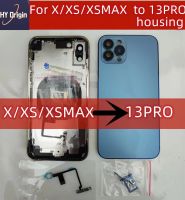 สำหรับ X/xs/xsmax เช่น13 Pro Housing X ถึง13 Pro Housing XS ถึง13 Pro ฝาหลัง DIY ด้านหลังแบตเตอรี่ตัวเรือนกรอบกลาง