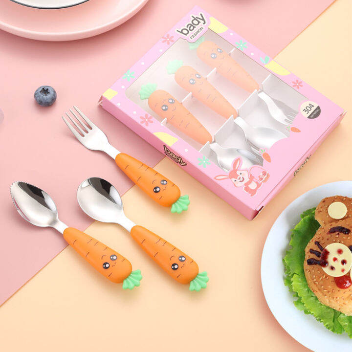Toddler Utensils with Case, Kids Spoons and Forks Selffeeding Tools