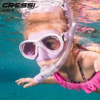 [COD] Italian CRESSI children and teenagers snorkeling Sambo mirror flipper set suitable for 6-13 years old equipment