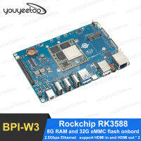 กล้วย Pi BPI-W3 Rockchip RK3588 HDMI ในแปดแกน CPU 8กรัม RAM 32กรัม EMMC แฟลช Onboard 2.5G Bps อีเธอร์เน็ตคณะกรรมการเดียวคอมพิวเตอร์