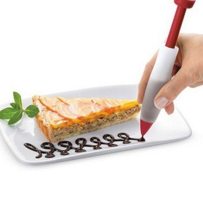 Silicone Food Writing Pen Chocolate Decorating tools cookie Cake Mold Cream cup